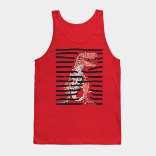 T-Rex - Orange Tank Top